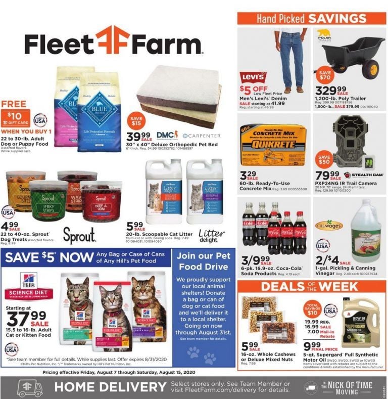 Fleet Farm Weekly Ad Aug 07 – Aug 15, 2020