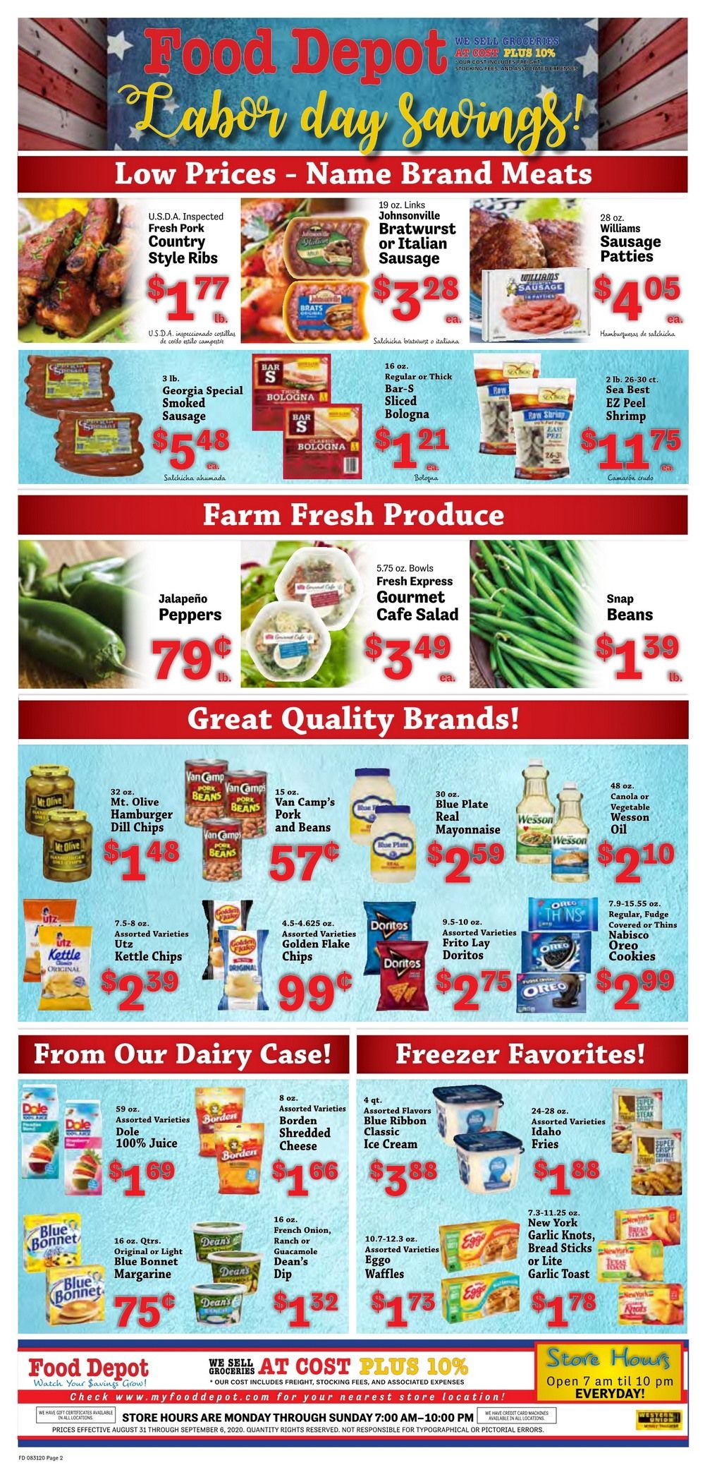 Food Depot Weekly Ad Aug 31 - Sep 06, 2020