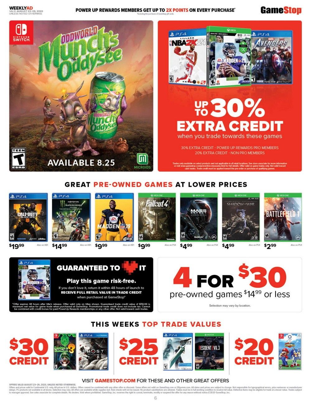 GameStop Weekly Ad Aug 23 – Aug 29, 2020