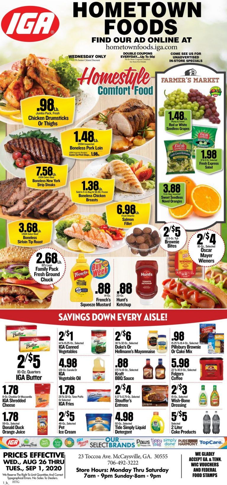 IGA Weekly Ad Aug 26 Sep 01, 2020