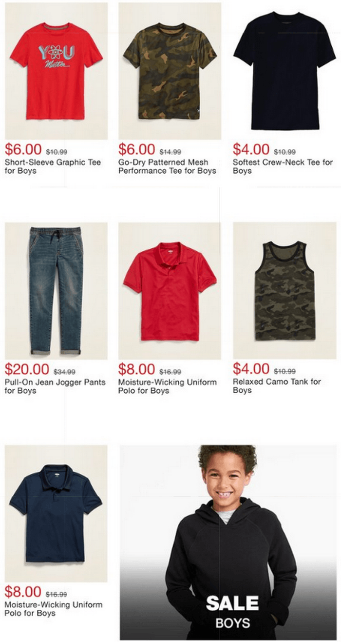 Old Navy Weekly Ad Aug 25 – Aug 31, 2020