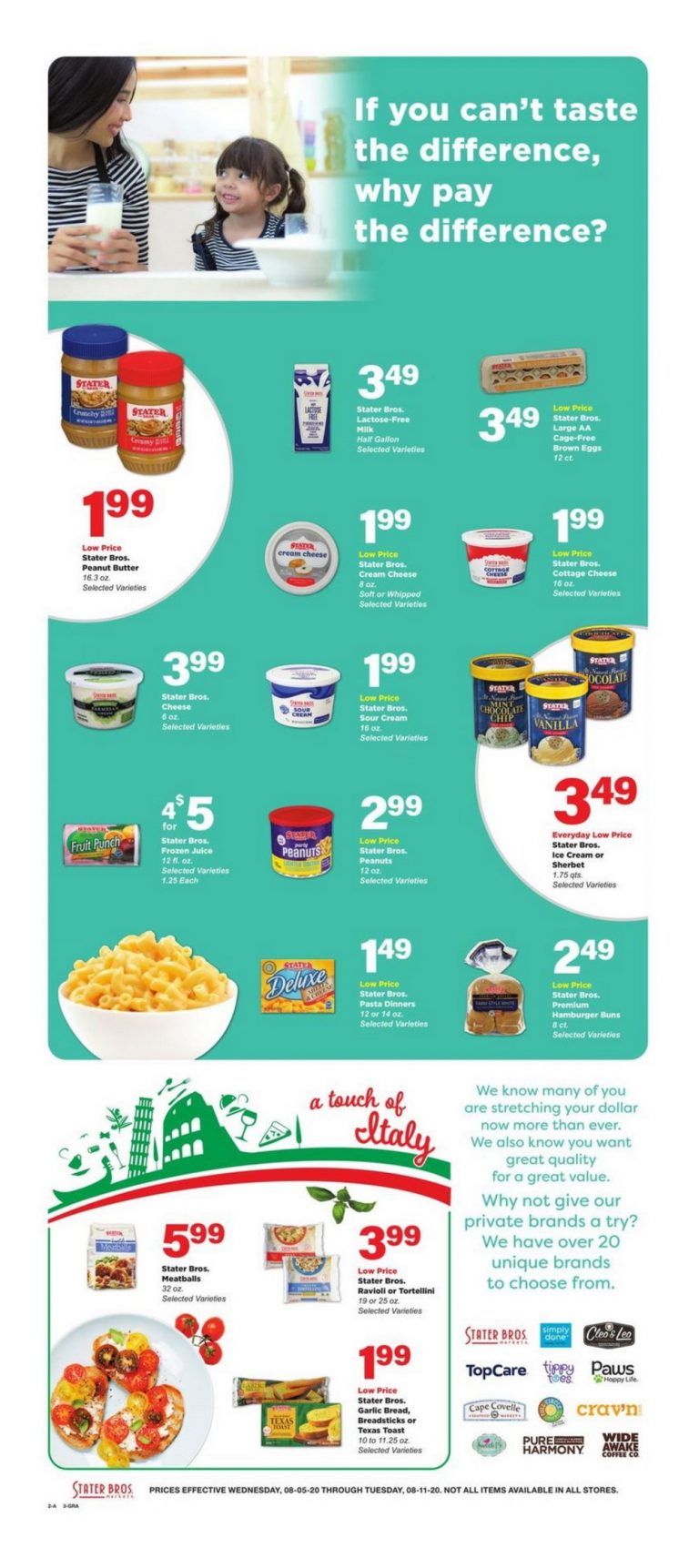 Stater Bros Weekly Ad Aug 05 Aug 11, 2020