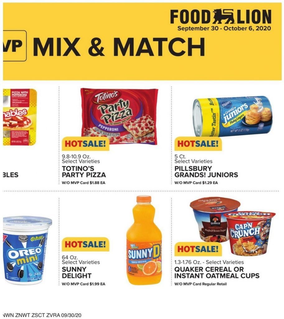 Food Lion Weekly Ad Sep 30 – Oct 06, 2020