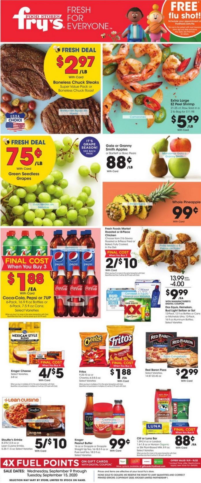 Fry's Food Weekly Ad Sep 9 – Sep 15, 2020