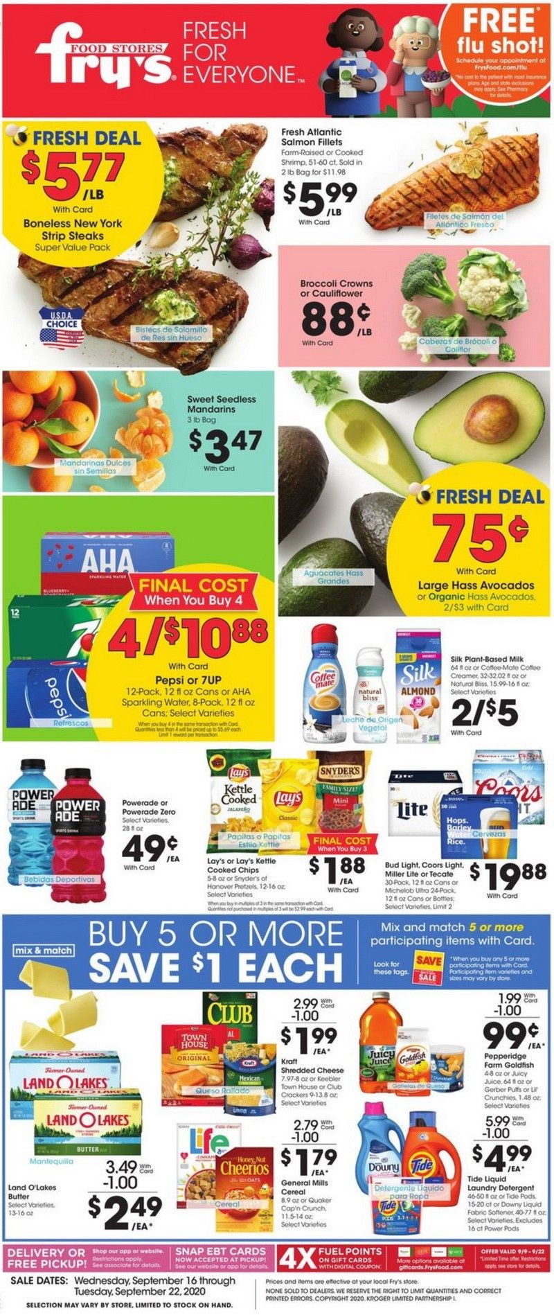 Fry's Food Weekly Ad Sep 16 – Sep 22, 2020