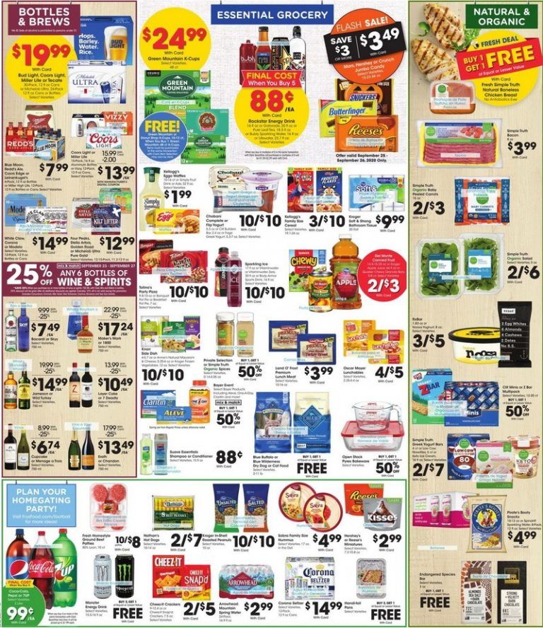 Fry's Food Weekly Ad Sep 23 – Sep 29, 2020