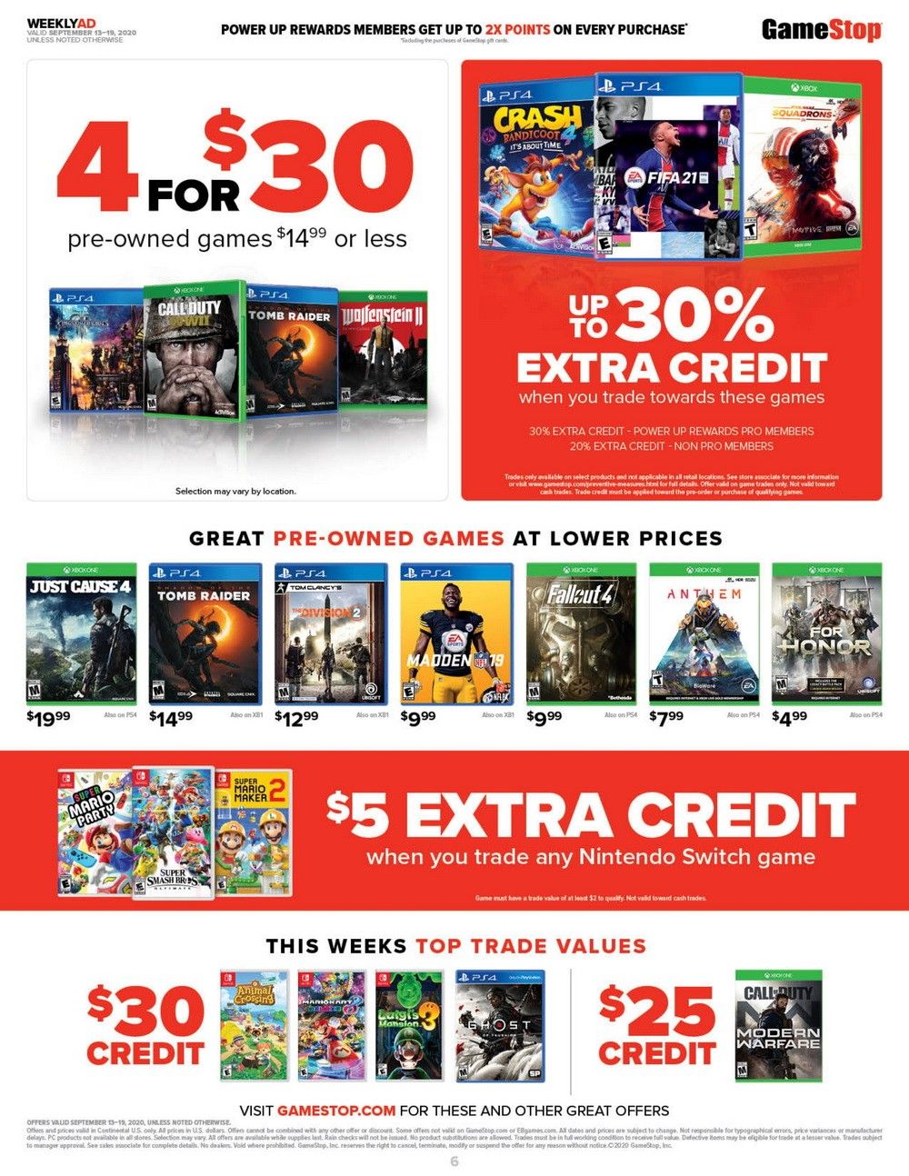 GameStop Weekly Ad Sep 13 – Sep 19, 2020