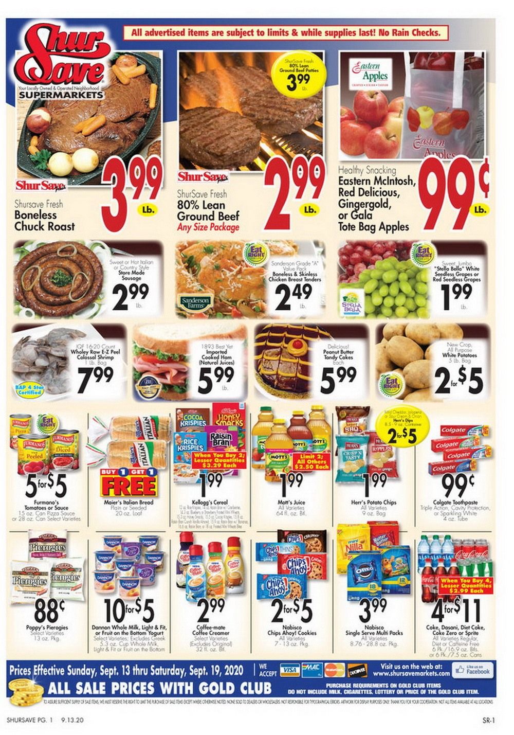 Gerrity's Supermarkets Weekly Ad Sep 13 – Sep 19, 2020