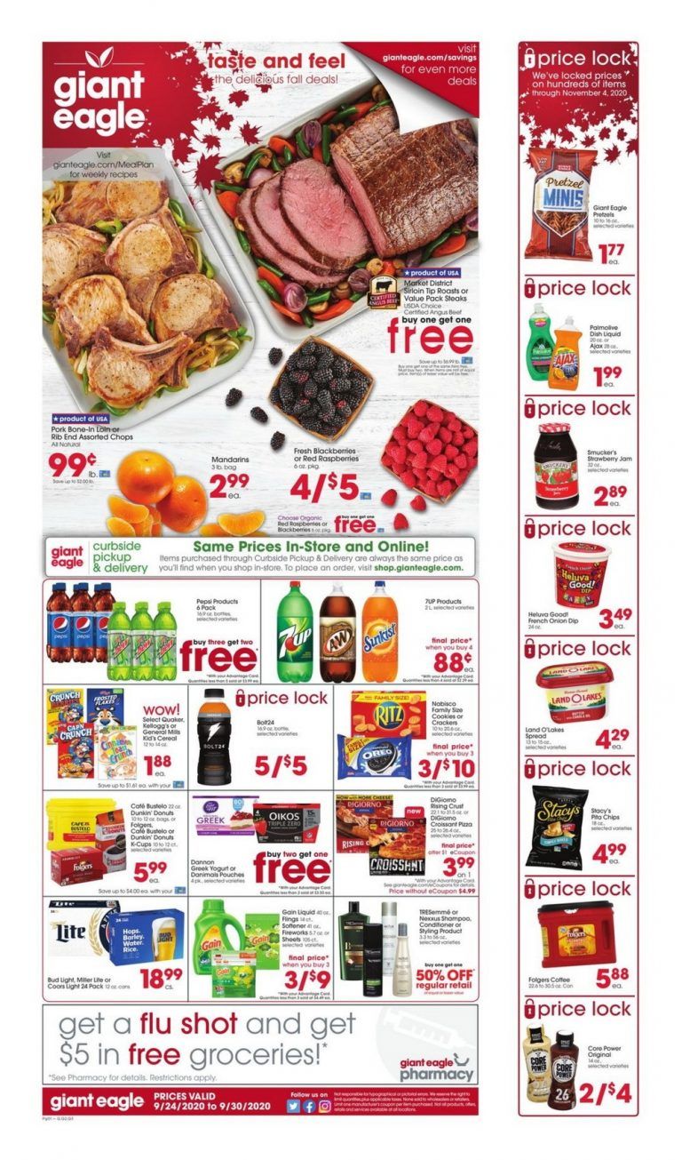 Giant Eagle Weekly Ad Sep 24 Sep 30, 2020