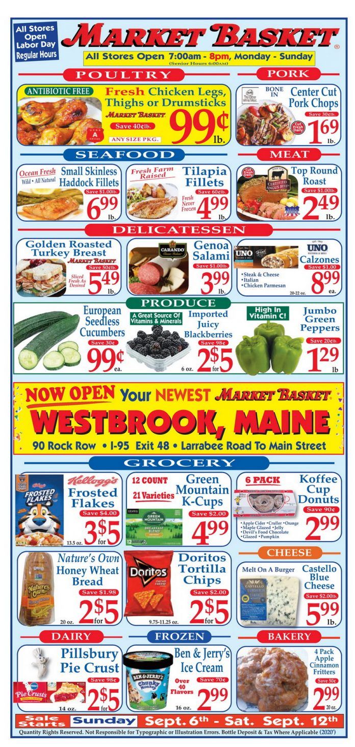 Market Basket Weekly Flyer Sep 06 – Sep 12, 2020