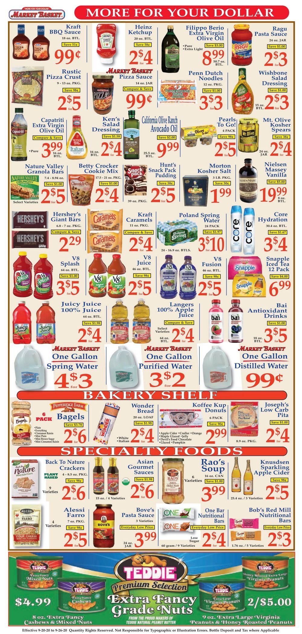 Market Basket Weekly Flyer Sep 20 – Sep 26, 2020