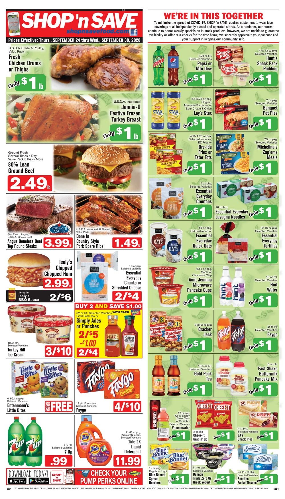 SHOP 'n SAVE Weekly Ad Sep 24 – Sep 30, 2020