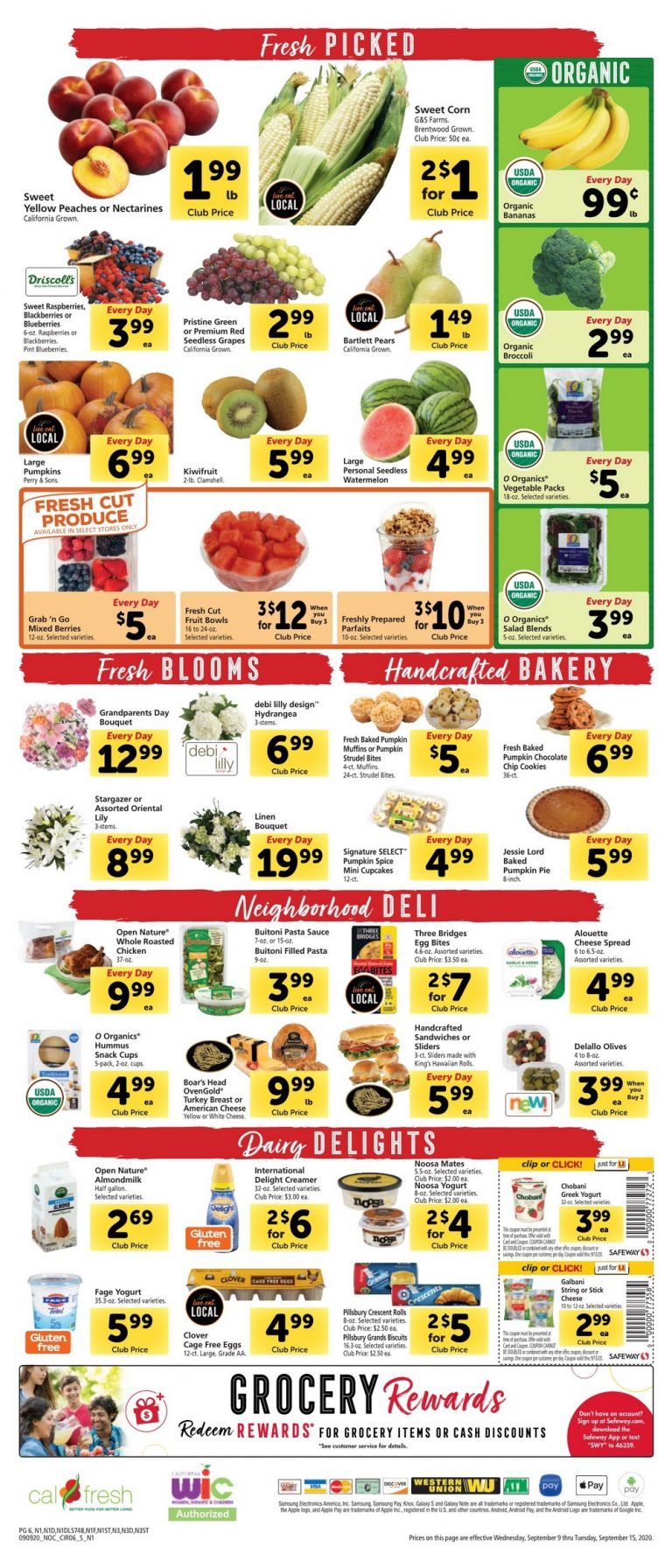 Safeway Weekly Ad Sep 09 – Sep 15, 2020