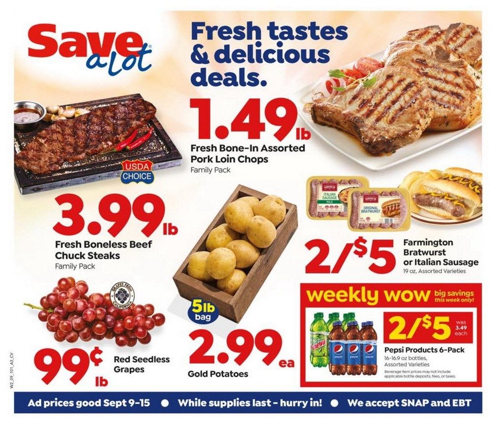 Save A Lot Weekly Ad Sep 09 – Sep 15, 2020