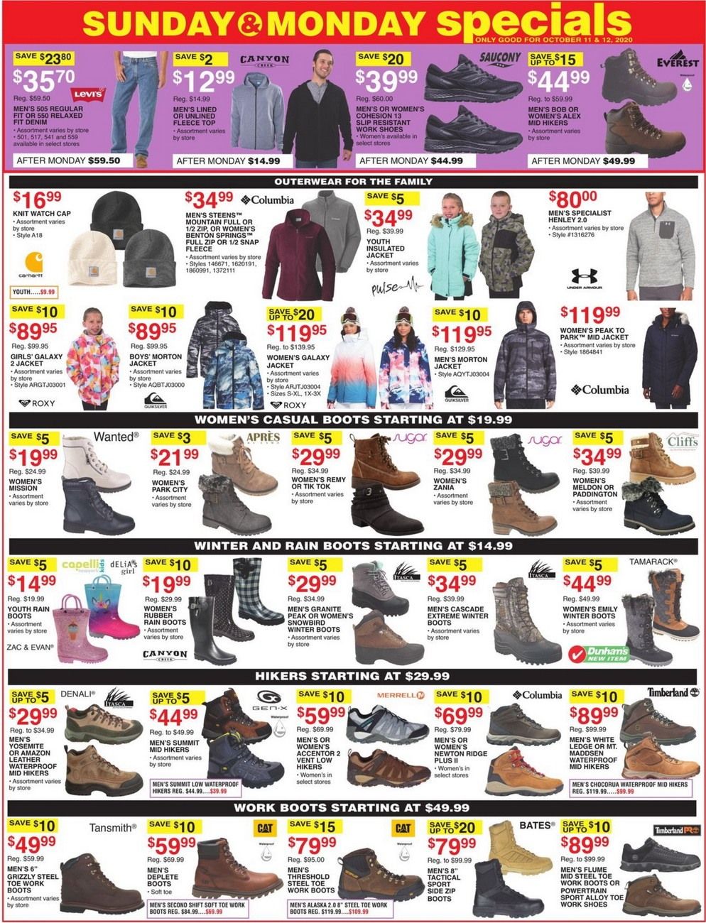 Dunham's Sports Weekly Ad Oct 10 – Oct 15, 2020