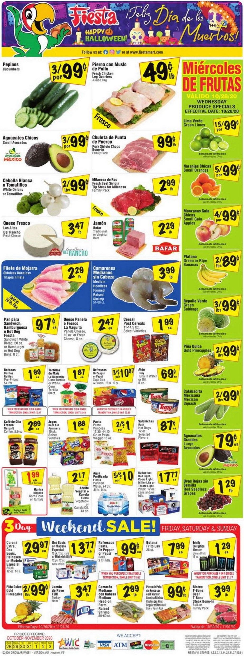 Fiesta Mart Weekly Ad Oct 28 – Nov 3, 2020