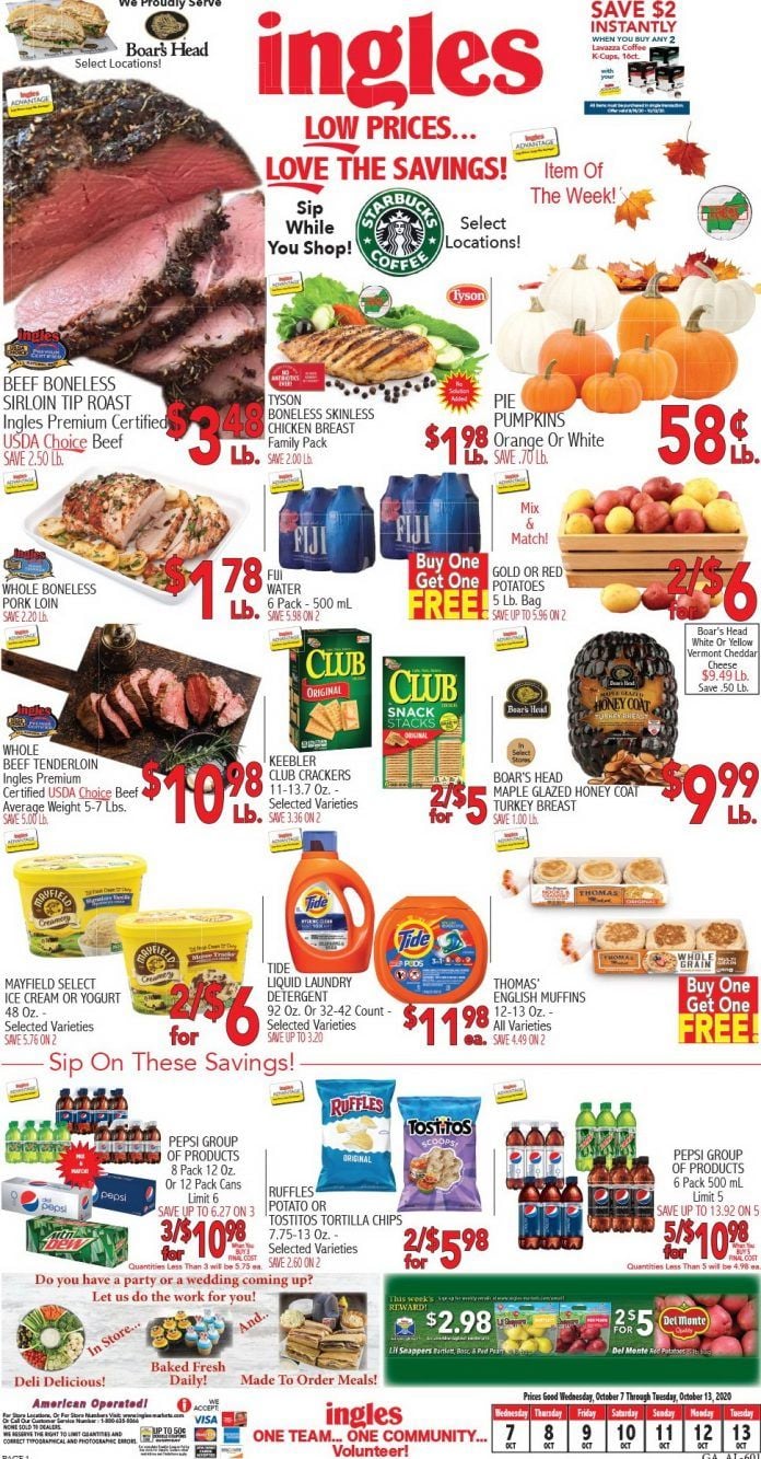 Ingles Weekly Ad Oct 7 – Oct 13, 2020