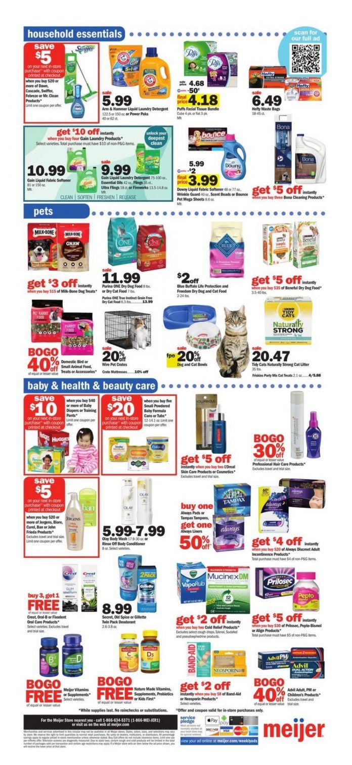 Meijer Weekly Ad Nov 01 – Nov 07, 2020