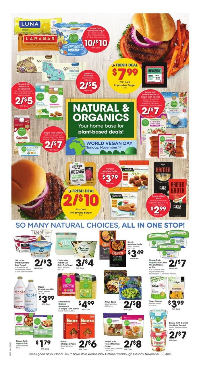 Pick 'n Save Weekly Ad Oct 28 – Nov 03, 2020