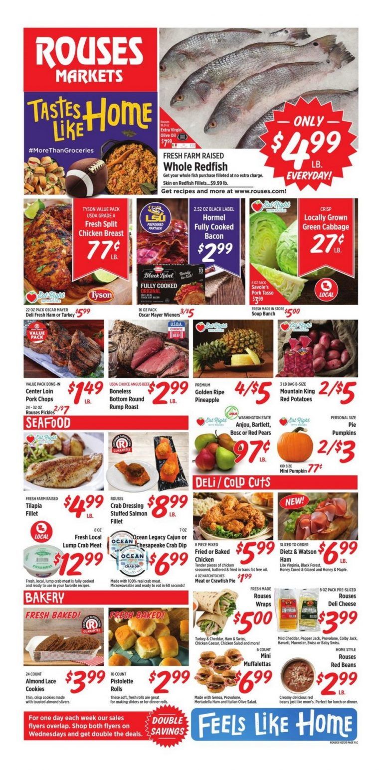 Rouses Markets Weekly Ad Oct 21 Oct 28, 2020