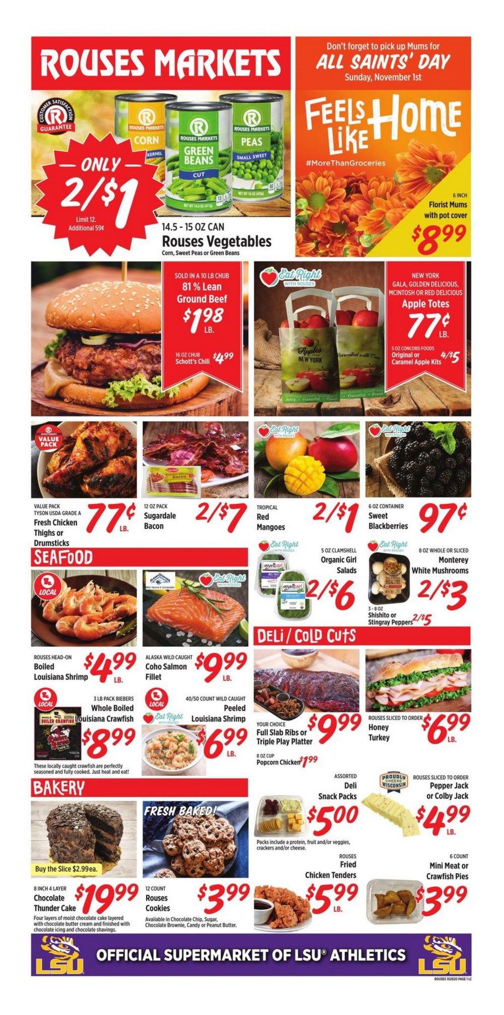 Rouses Markets Weekly Ad Oct 28 Nov 04, 2020