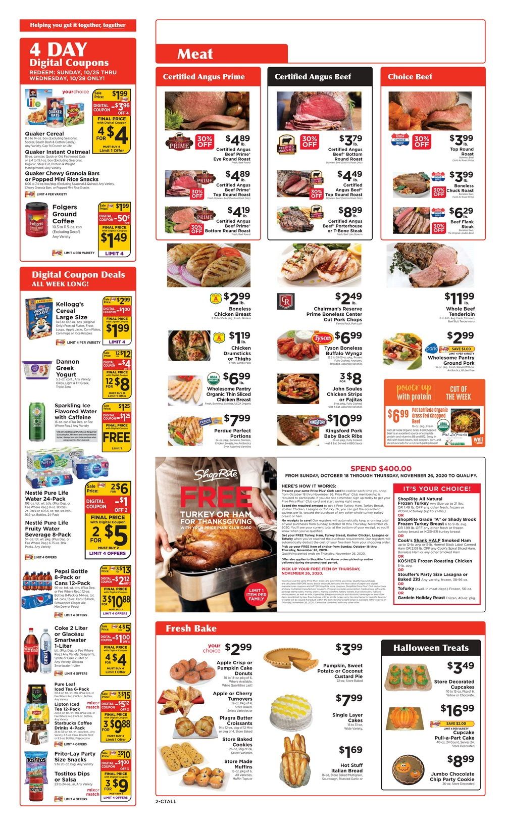 ShopRite Weekly Ad Oct 25 Oct 31, 2020