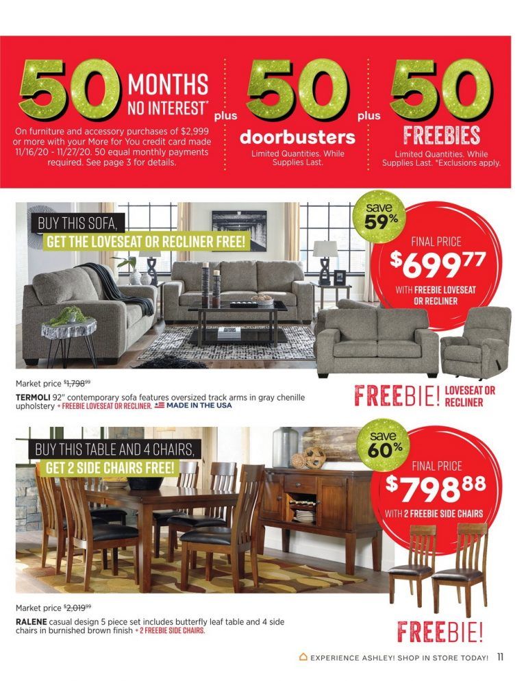 Ashley Furniture HomeStore Black Friday Ad Nov 16 Nov 27, 2020