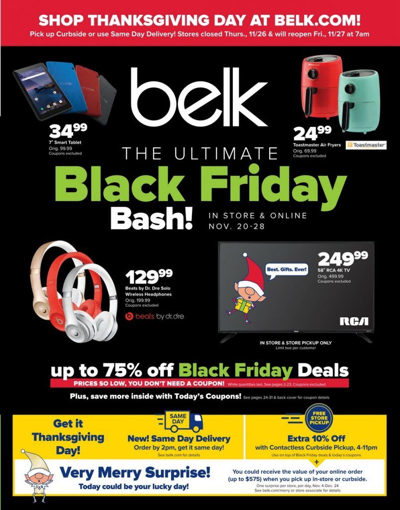 Belk Black Friday Ad Nov 20 Nov 28, 2020