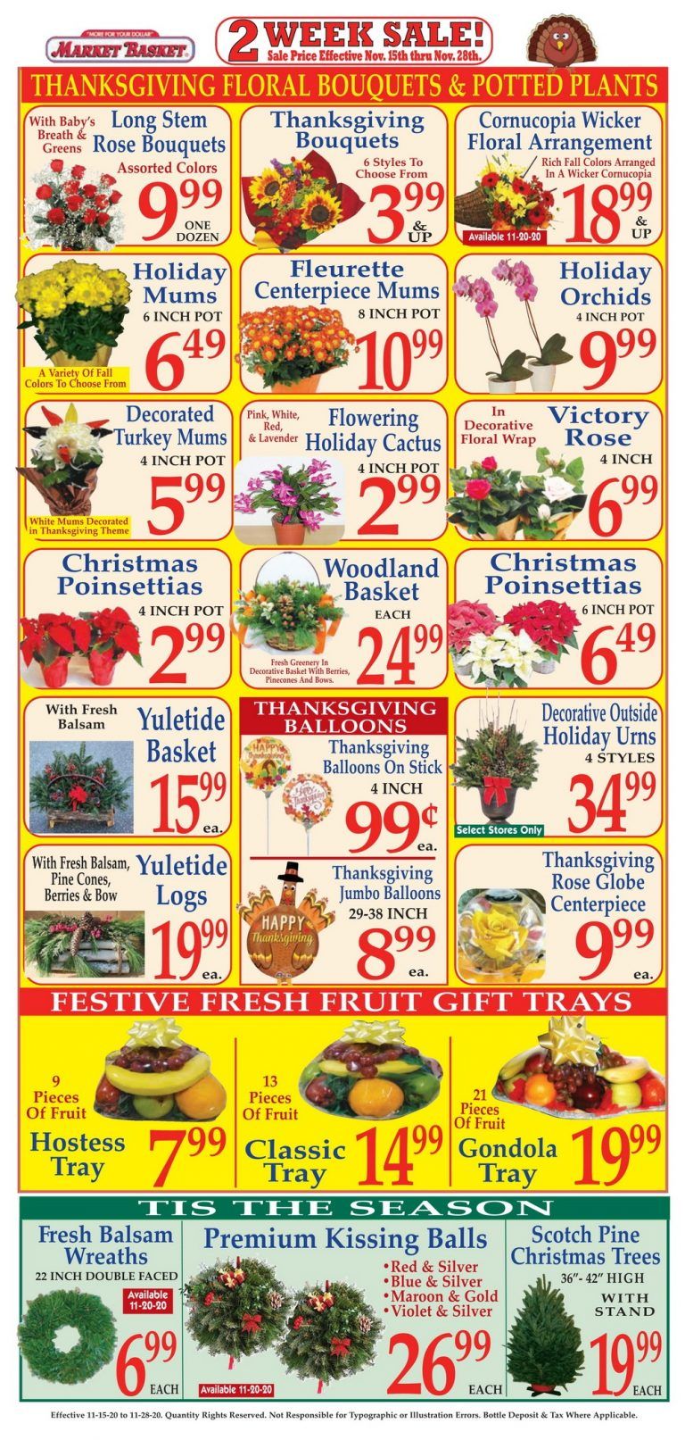 Market Basket Weekly Flyer Nov 15 Nov 28, 2020