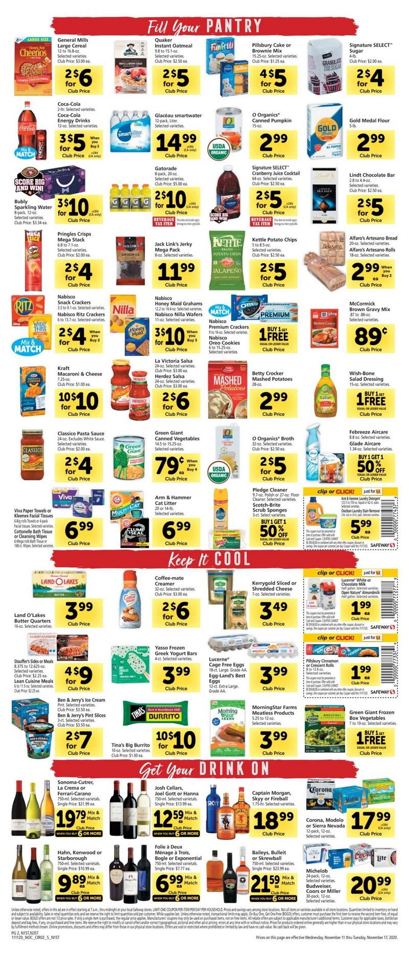 Safeway Weekly Ad Nov 11 – Nov 17, 2020