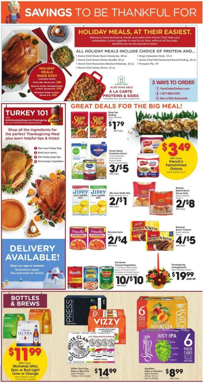 Smith's Food and Drug Weekly Circular Nov 18 – Nov 26, 2020