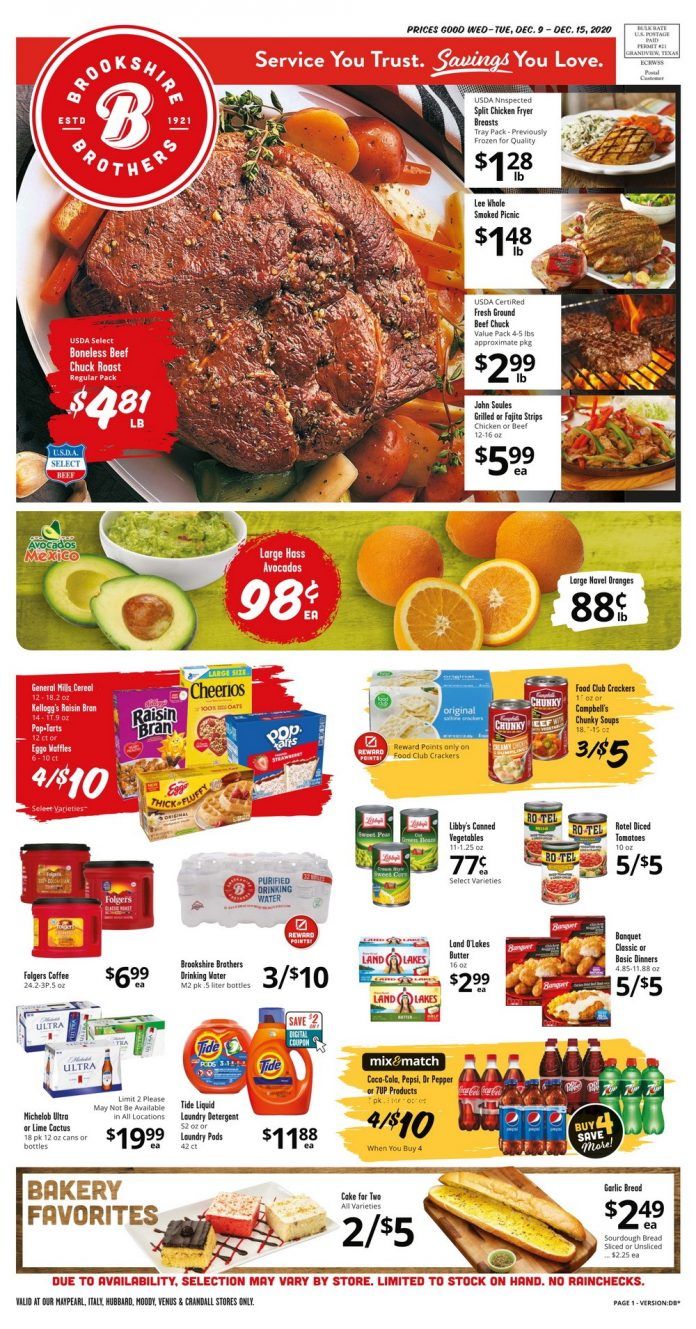 Brookshire Brothers Weekly Ad Dec 09 Dec 15, 2020