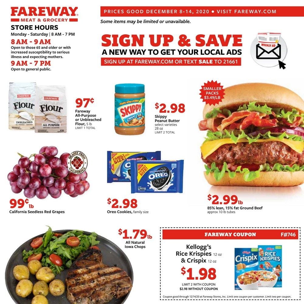 Fareway Weekly Ad Dec 08 – Dec 14, 2020