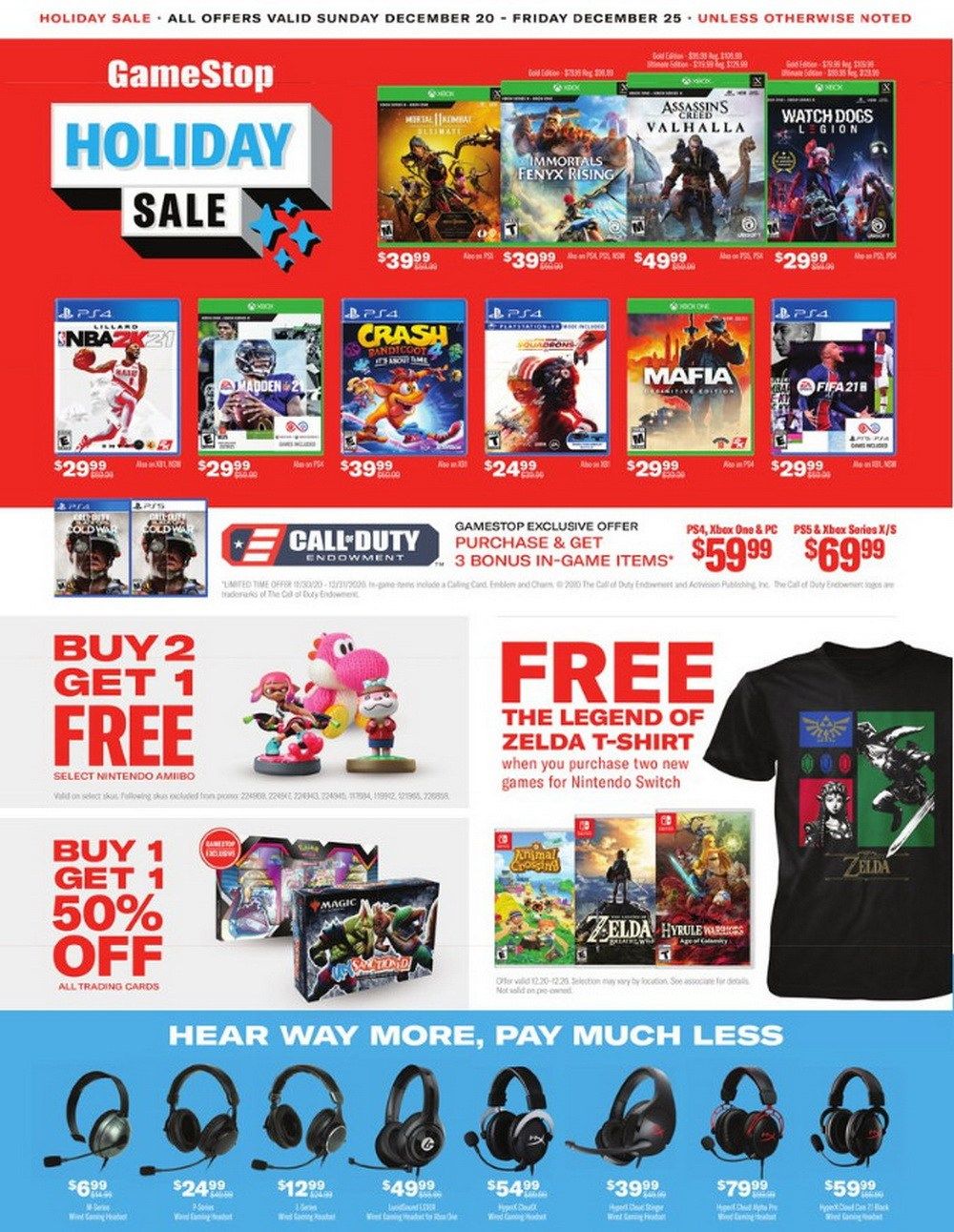 GameStop Holiday Sale Dec 20 Dec 25, 2020