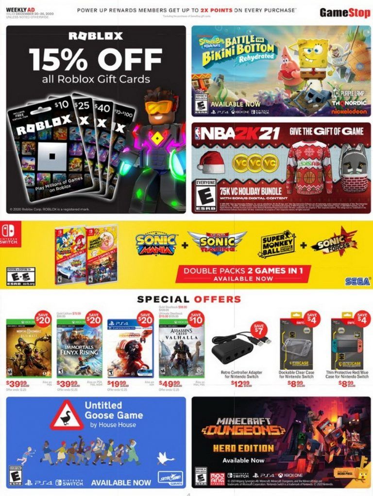 GameStop Weekly Ad Dec 20 – Dec 26, 2020