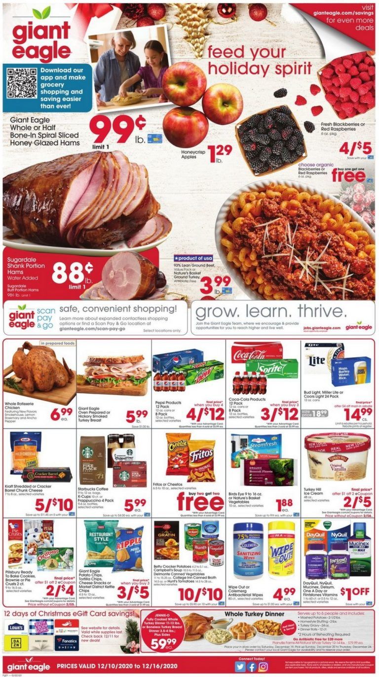 Giant Eagle Weekly Ad Dec 10 Dec 16, 2020