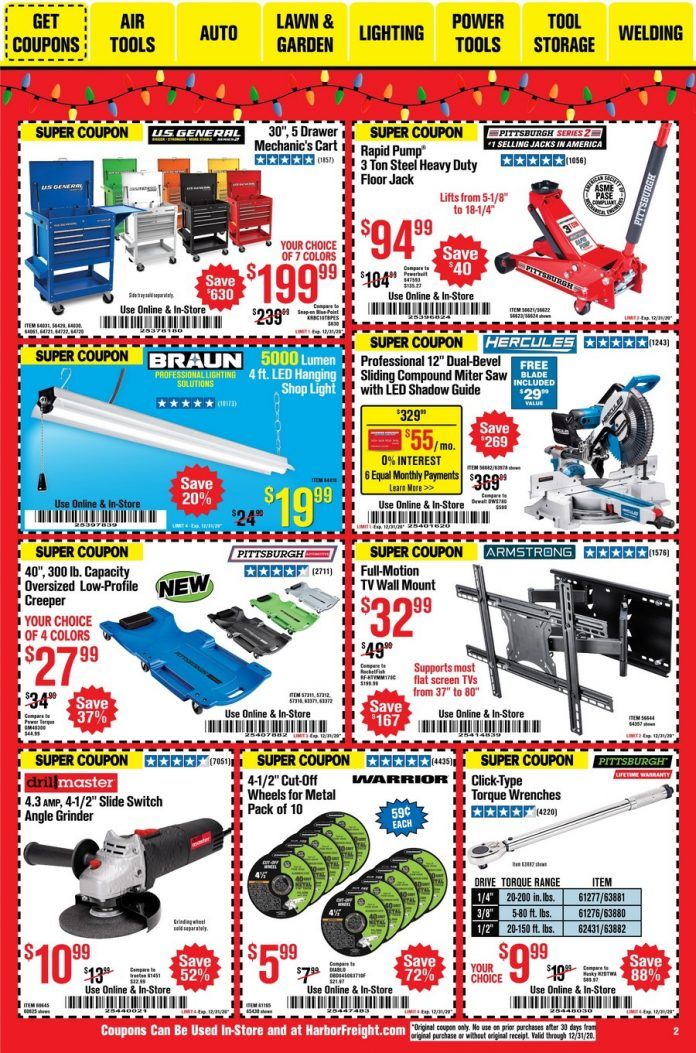 Harbor Freight Flyer Sale Dec 01 – Dec 30, 2020