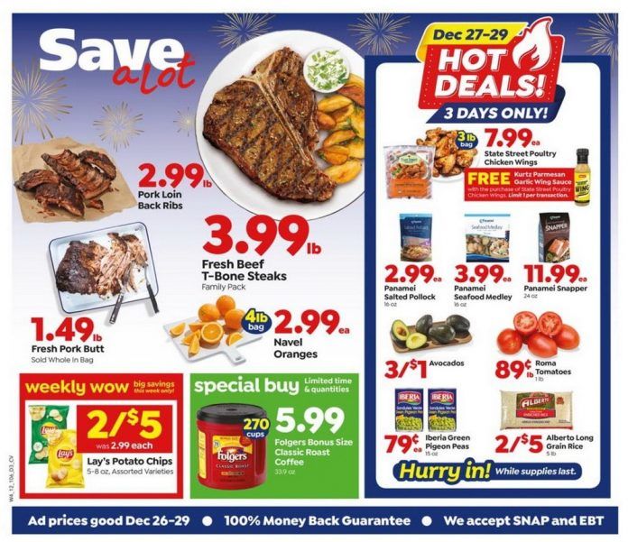 Save A Lot Weekly Ad Dec 26 – Dec 29, 2020