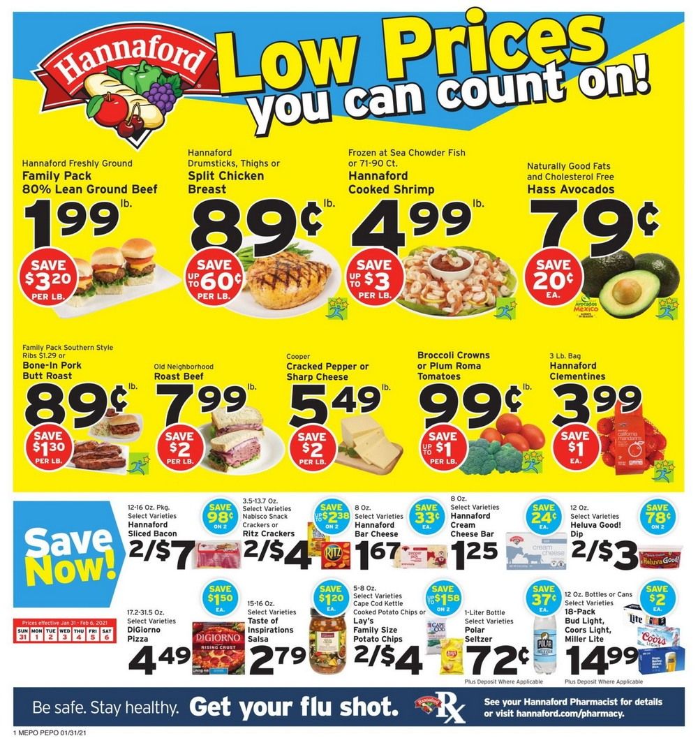 Hannaford Weekly Ad Jan 31 – Feb 06, 2021