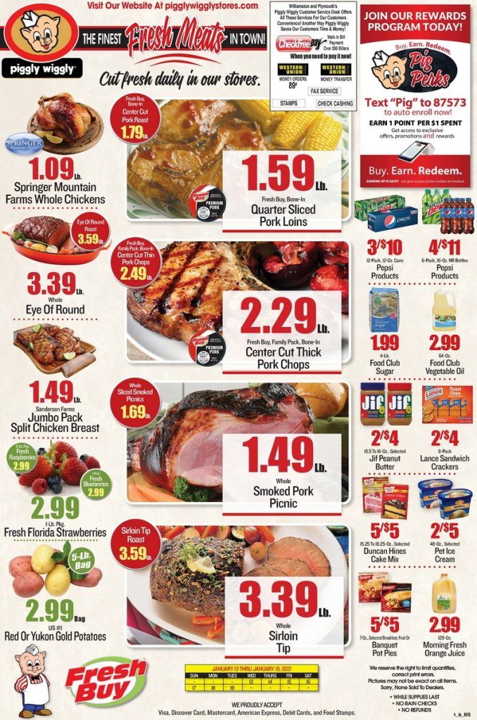 Piggly Wiggly Weekly Ad Jan 13 – Jan 19, 2021