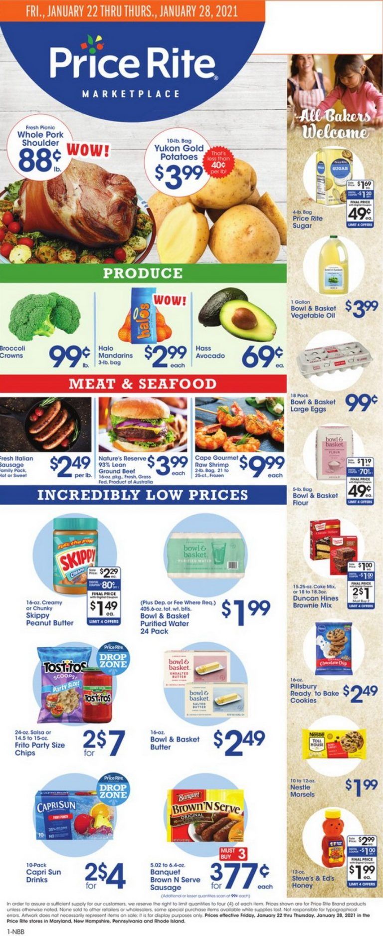 Price Rite Weekly Ad Jan 22 – Jan 28, 2021