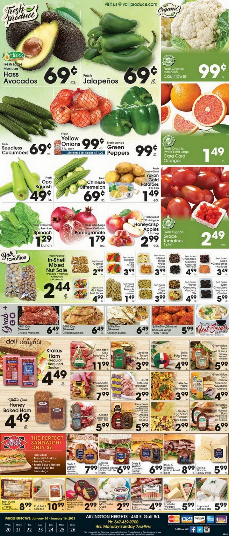 Valli Produce Weekly Ad Jan 20 – Jan 26, 2021