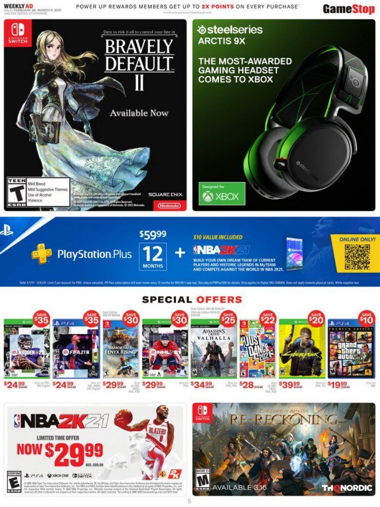 GameStop Weekly Ad Feb 28 – Mar 06, 2021