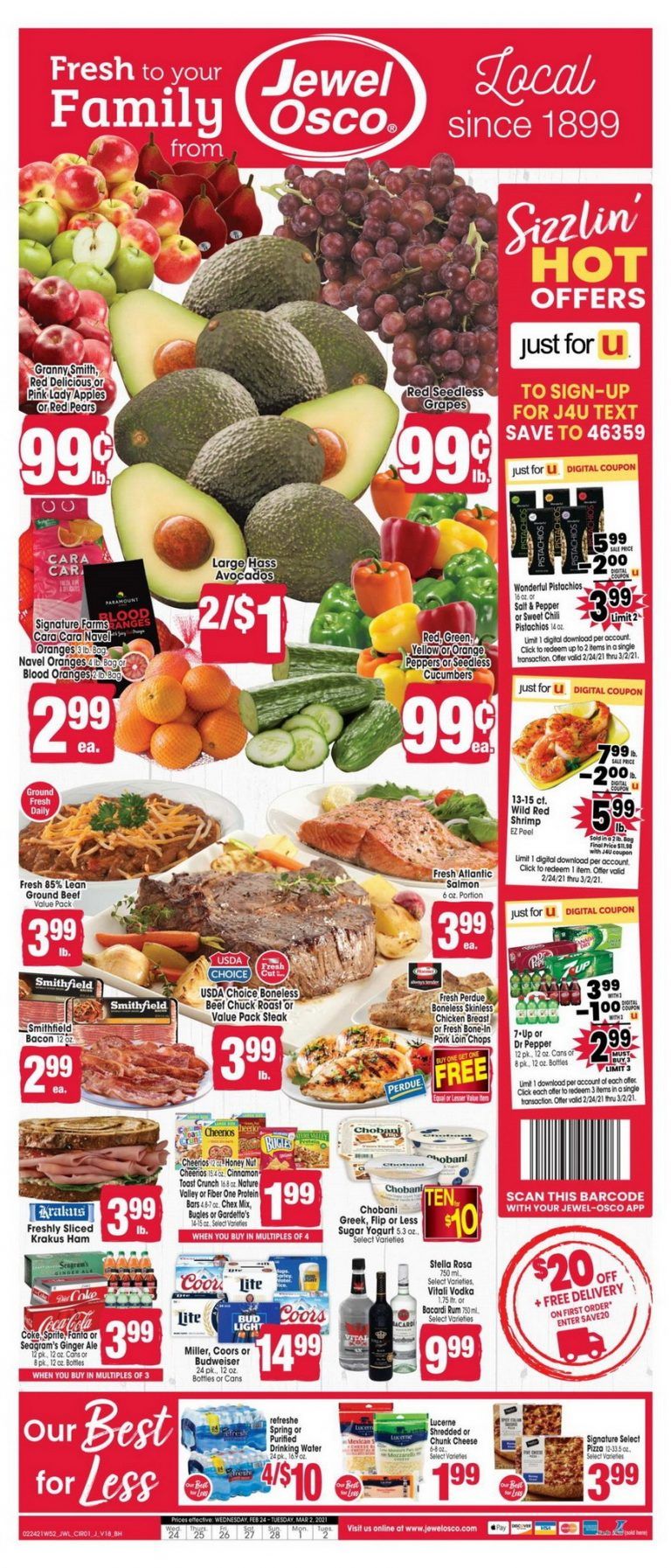 Jewel Osco Weekly Ad Feb 24 – Mar 02, 2021