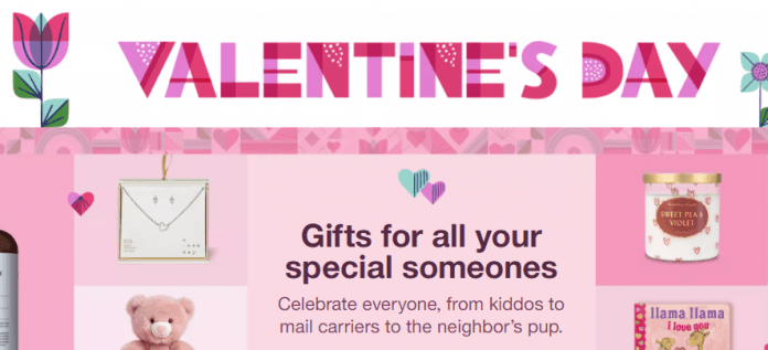 Target Valentine's Day Flyer Sales