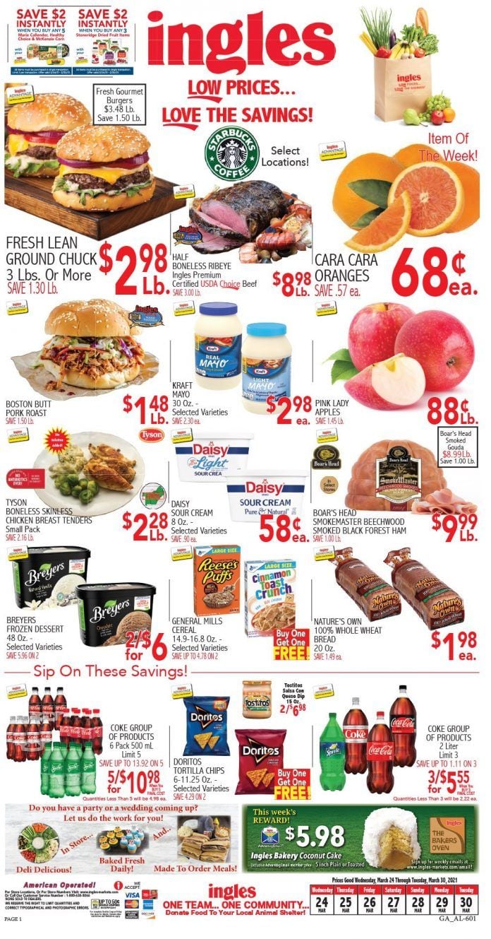 Ingles Weekly Ad Mar 24 – Mar 30, 2021