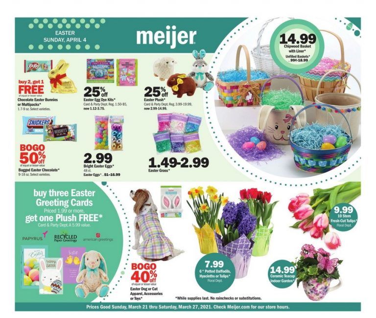 Meijer Easter Ad Mar 21 Mar 27, 2021