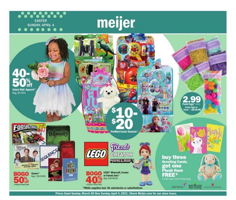 Meijer Easter Ad Mar 28 Apr 04, 2021