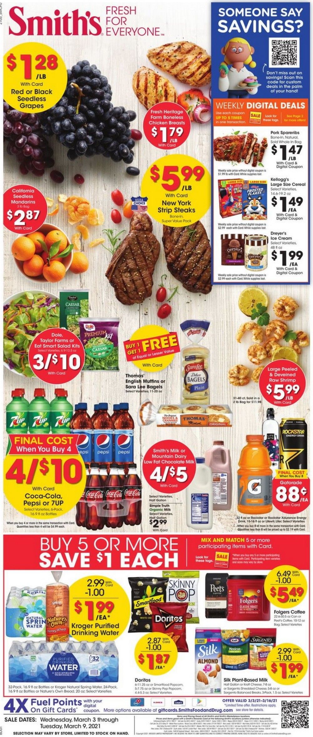 Smith's Food and Drug Weekly Ad Mar 03 – Mar 09, 2021