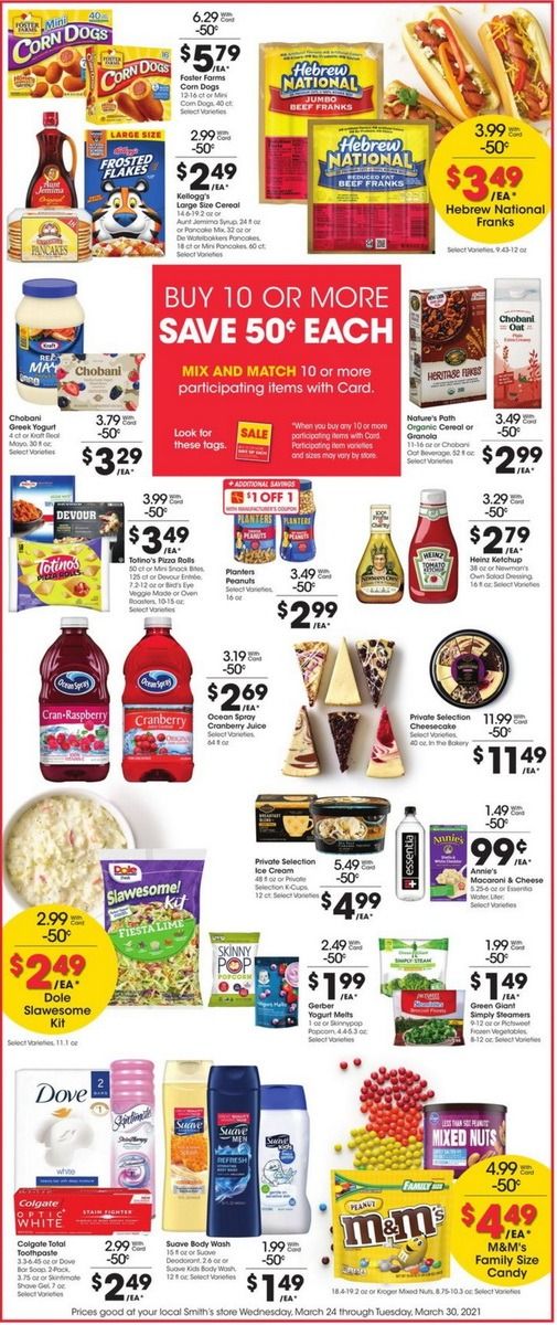 Smith's Food and Drug Weekly Ad Mar 24 – Mar 30, 2021